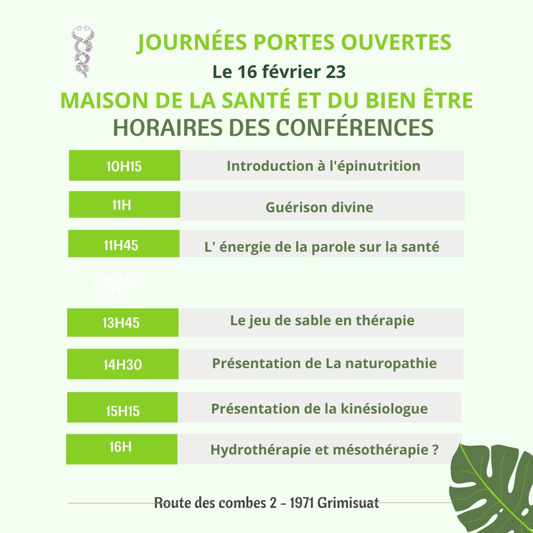 ? JOURNÉES PORTES OUVERTES MAISON DE LA SANTE ?